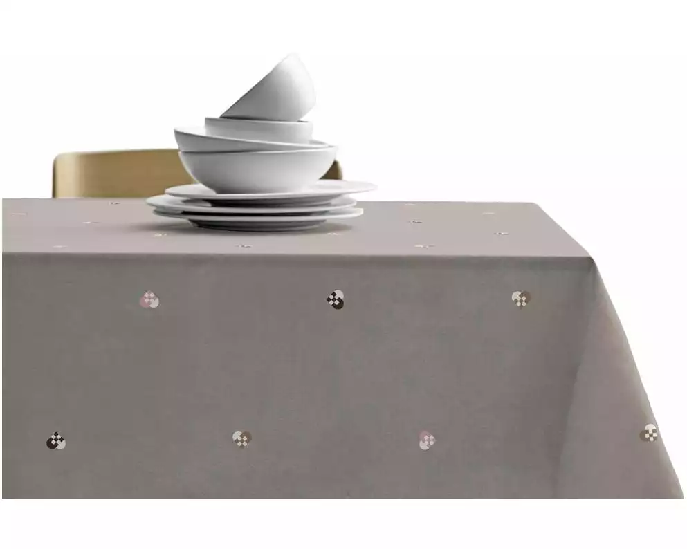 Södahl Tischtuch Christmas Hearts, 140 x 270 cm, Rose