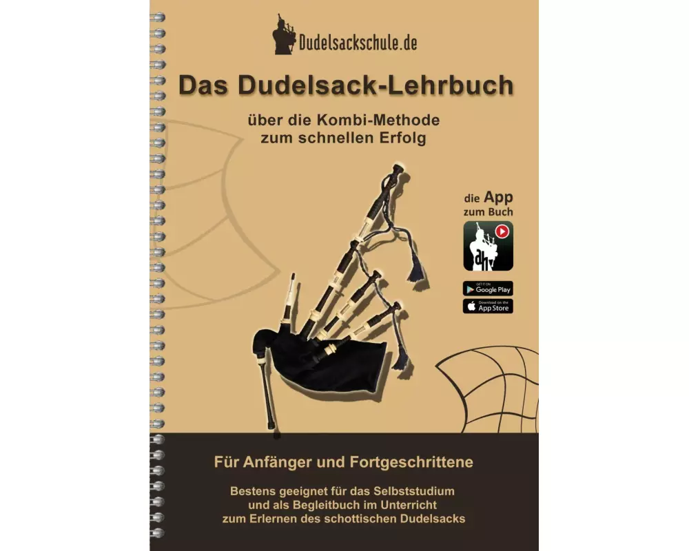 Das Dudelsack-Lehrbuch inkl. App-Kooperation