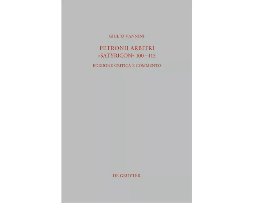 Petronii Arbitri "Satyricon" 100-115
