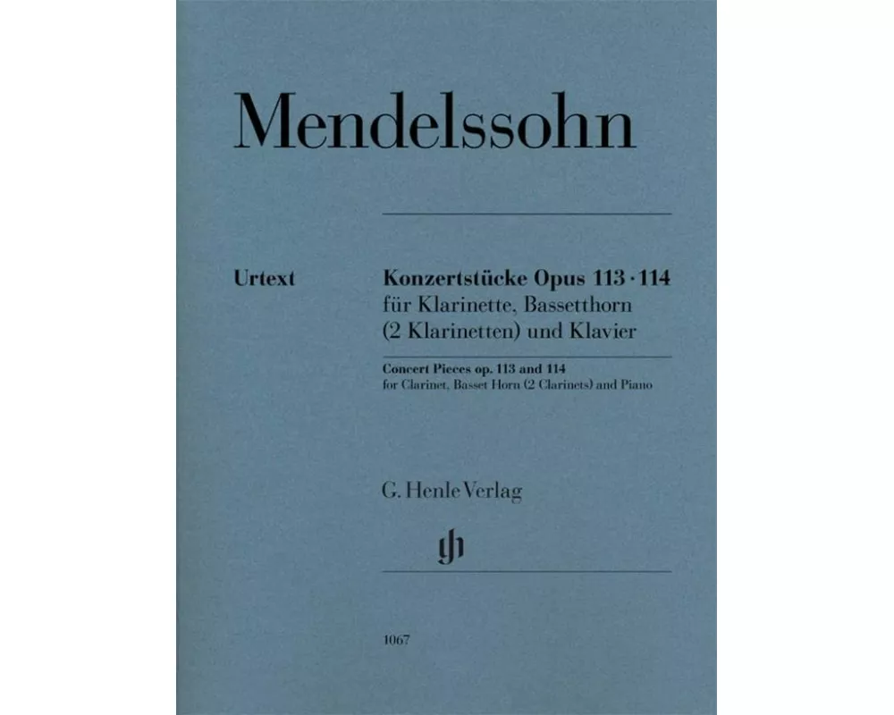 Konzertstücke op. 113 und 114 für Klarinette, Basetthorn (2 Klarinetten) und Klavier
