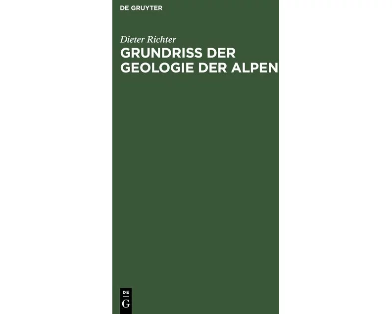Grundriss der Geologie der Alpen