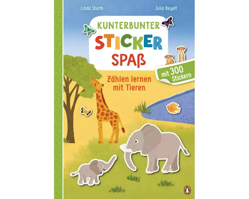 Kunterbunter Stickerspaß - Zählen lernen mit Tieren