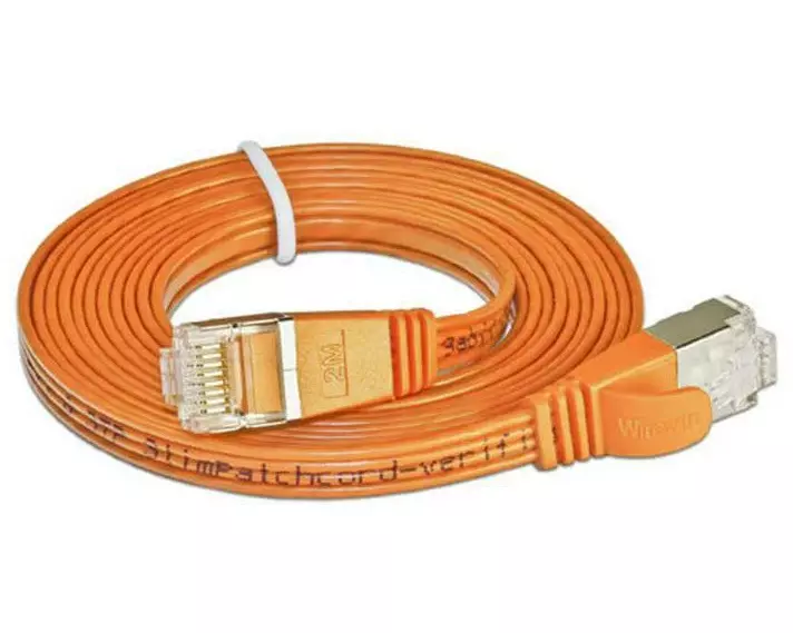 SLIM Slimpatchkabel RJ-45 - RJ-45, Cat 6, STP, 20 m, Orange