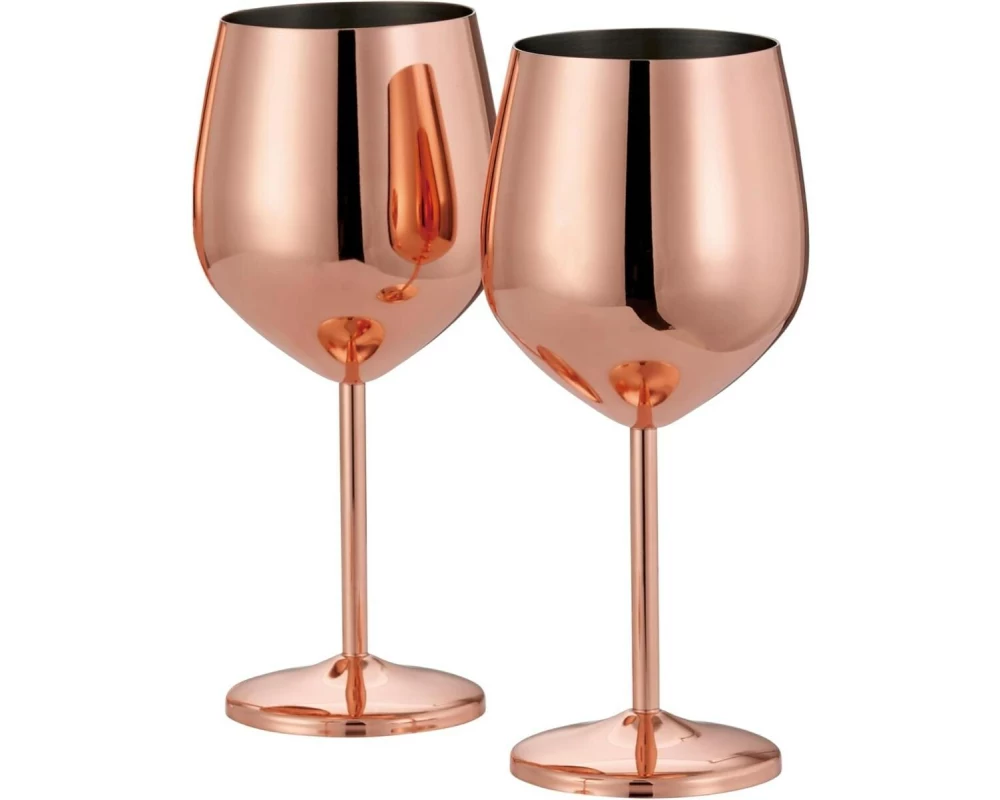 Oak & Steel Weingläser-Set 500 ml, 2 Stück, Rosegold