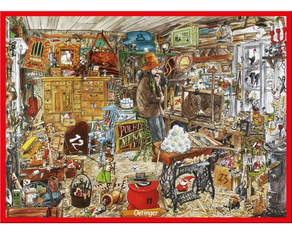 Pettersson und Findus warten auf Weihnachten. Adventskalender