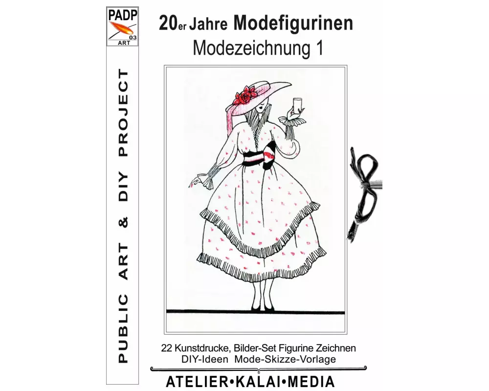 20er Jahre Modefigurinen : Modezeichnung 1