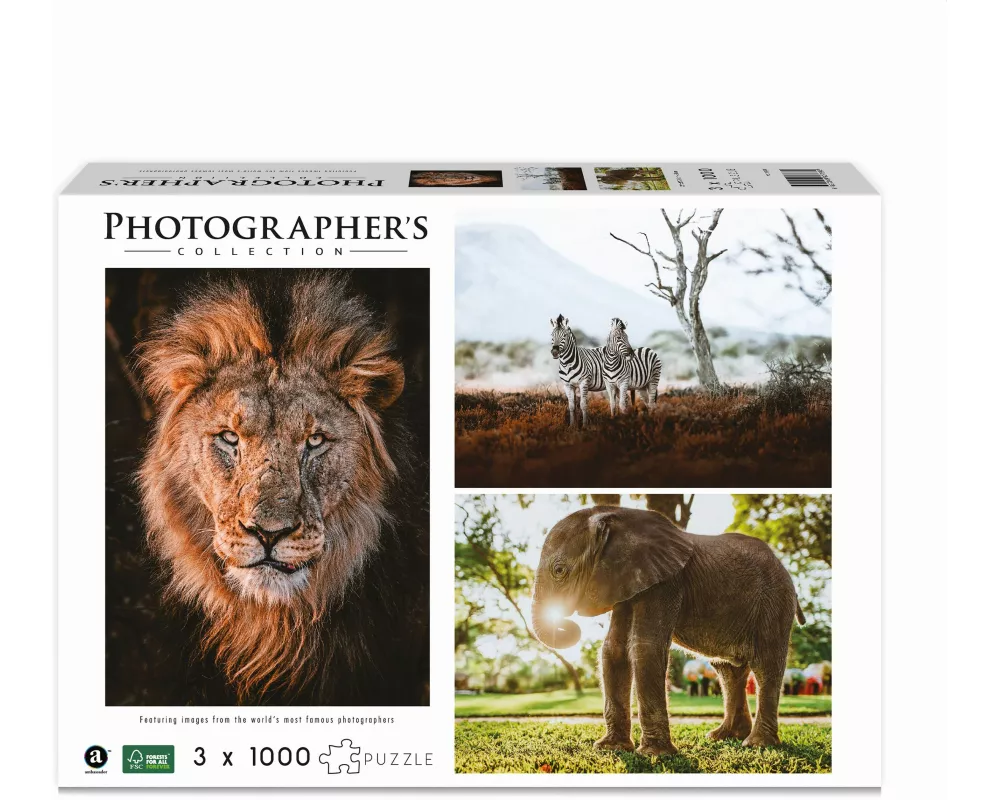 AMBASSADOR - Wildtiere Afrika 3x1000 Teile (Donal Boyd)