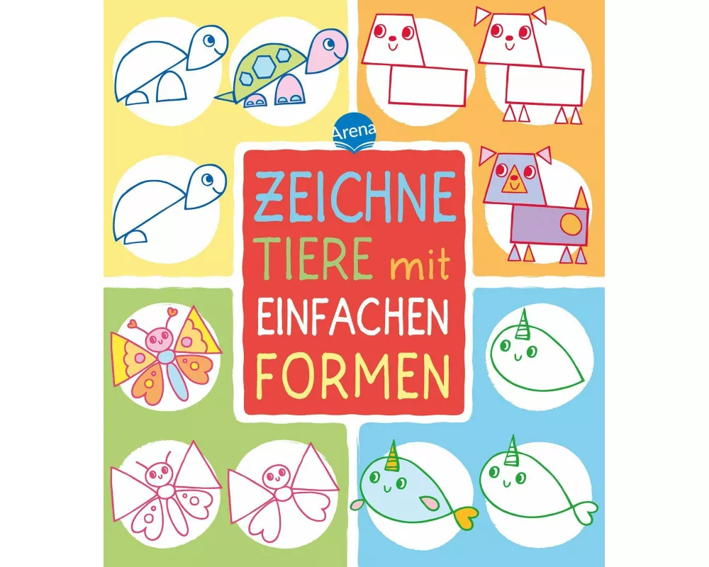 Zeichne Tiere mit einfachen Formen