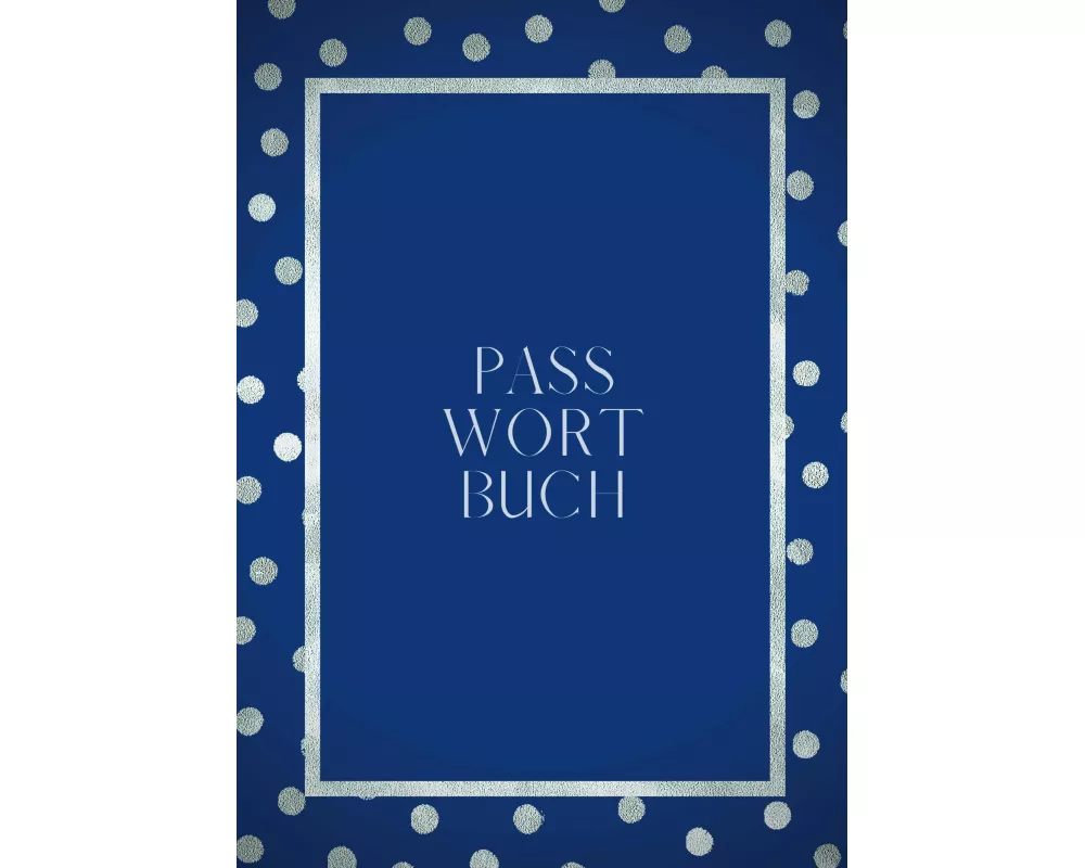 Passwort Buch - A5 - Notizbuch für Passwörter - zweispaltiger Organizer - 100 Seiten - FSC Papier