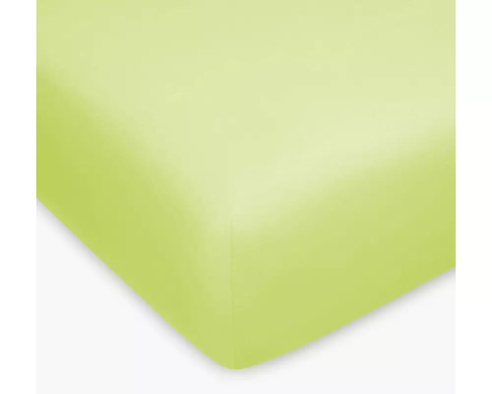 Home Fashion Fixleintuch Jersey Elasthan kiwi, 90-100 x 200 cm Baunwolle