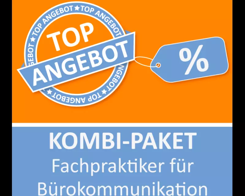 AzubiShop24.de Kombi-Paket Fachpraktiker für Bürokommunikation Lernkarten
