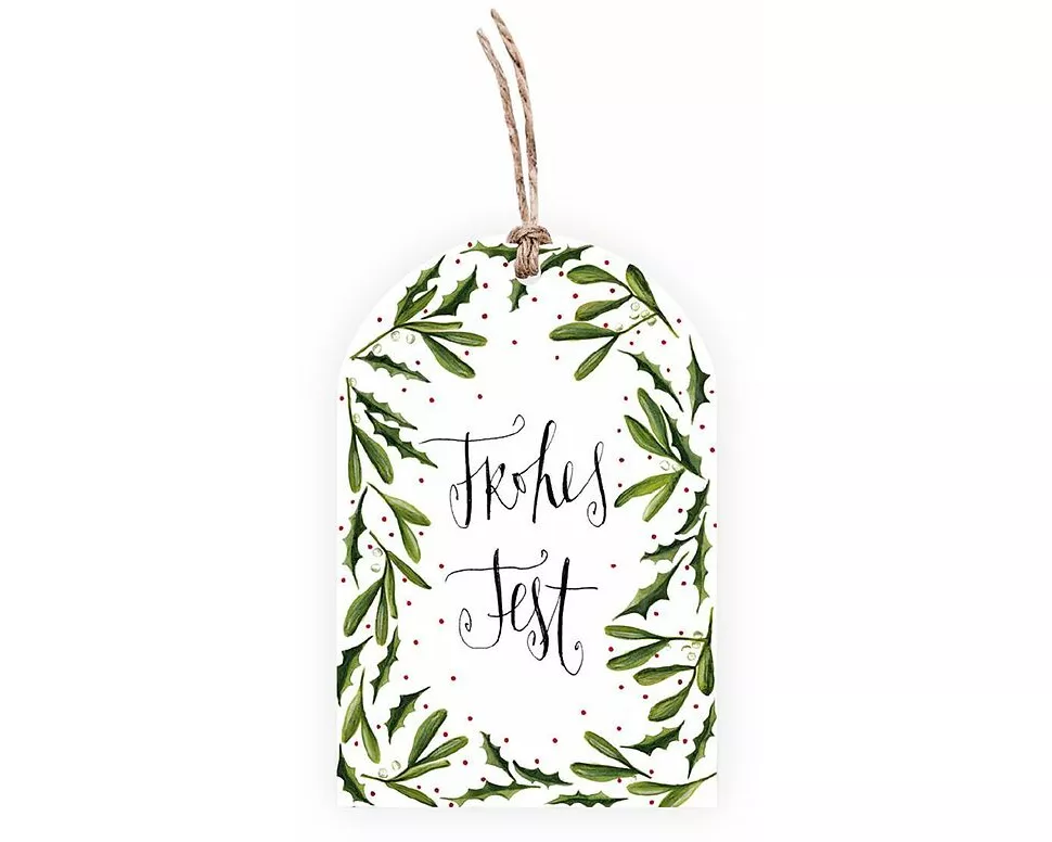 Geschenkanhänger. Frohes Fest