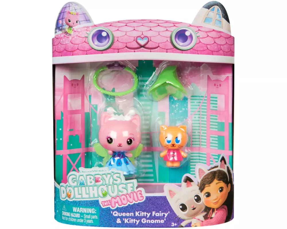 Spinmaster Gabby's Dollhouse The Movie Queen Kitty Fairy und Gnome