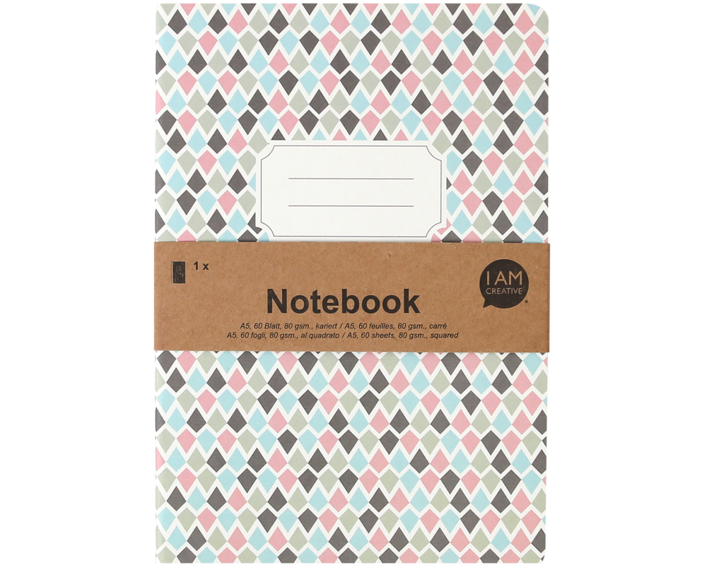 I AM CREATIVE Notizbuch A5 MAA4005.17 bunt 60 Seiten