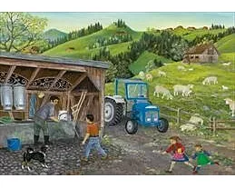 Traktor, Puzzle von Lilly Langenegger