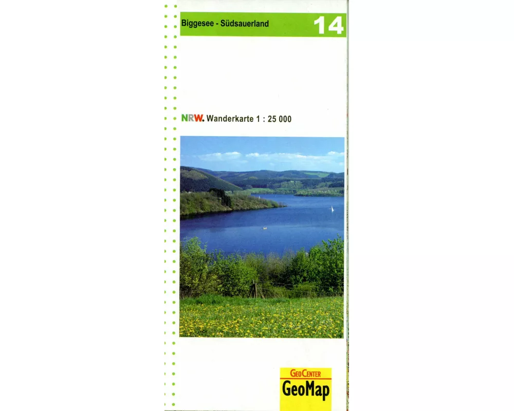 Biggesee - Sdsauerland Blatt 14, topographische Wanderkarte NRW