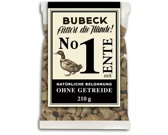 Bubeck Hundekuchen No. 1 mit Ente, 210 g