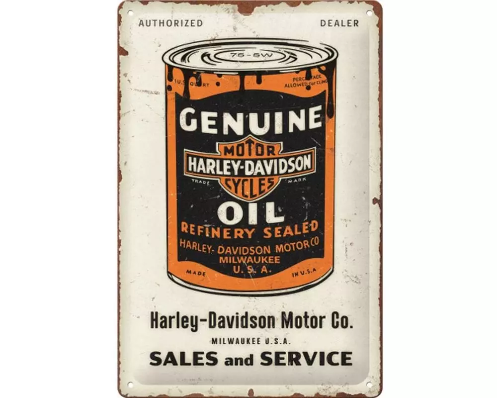 Nostalgic Art Schild Harley Davidson 20 x 30 cm, Metall