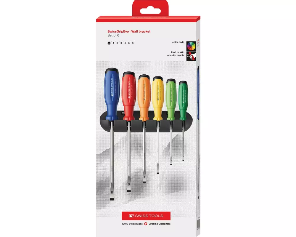 PB Swiss Tools Schraubenzieher-Set PB 38240 RainBow Schlitz
