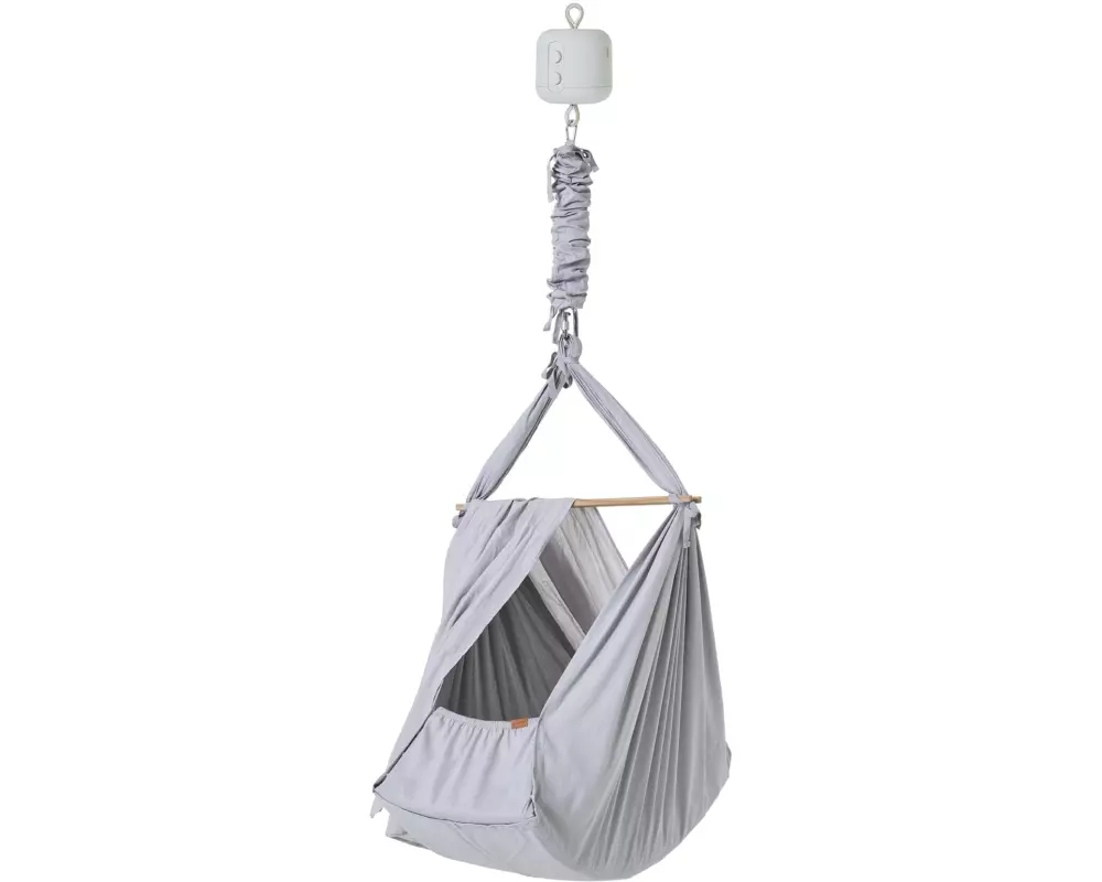 Membantu Babyhängematte Set Premium Grau