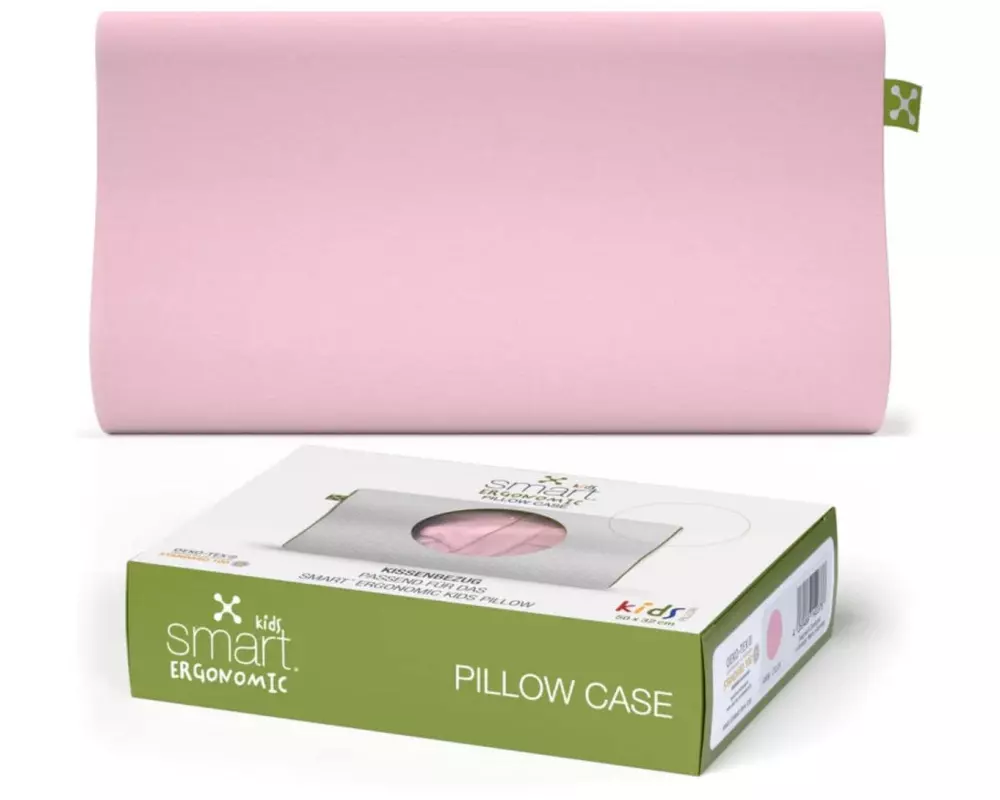 Smartsleep Kopfkissenbezug Smart Kids Ergonomic 50 x 32 cm, Rosa