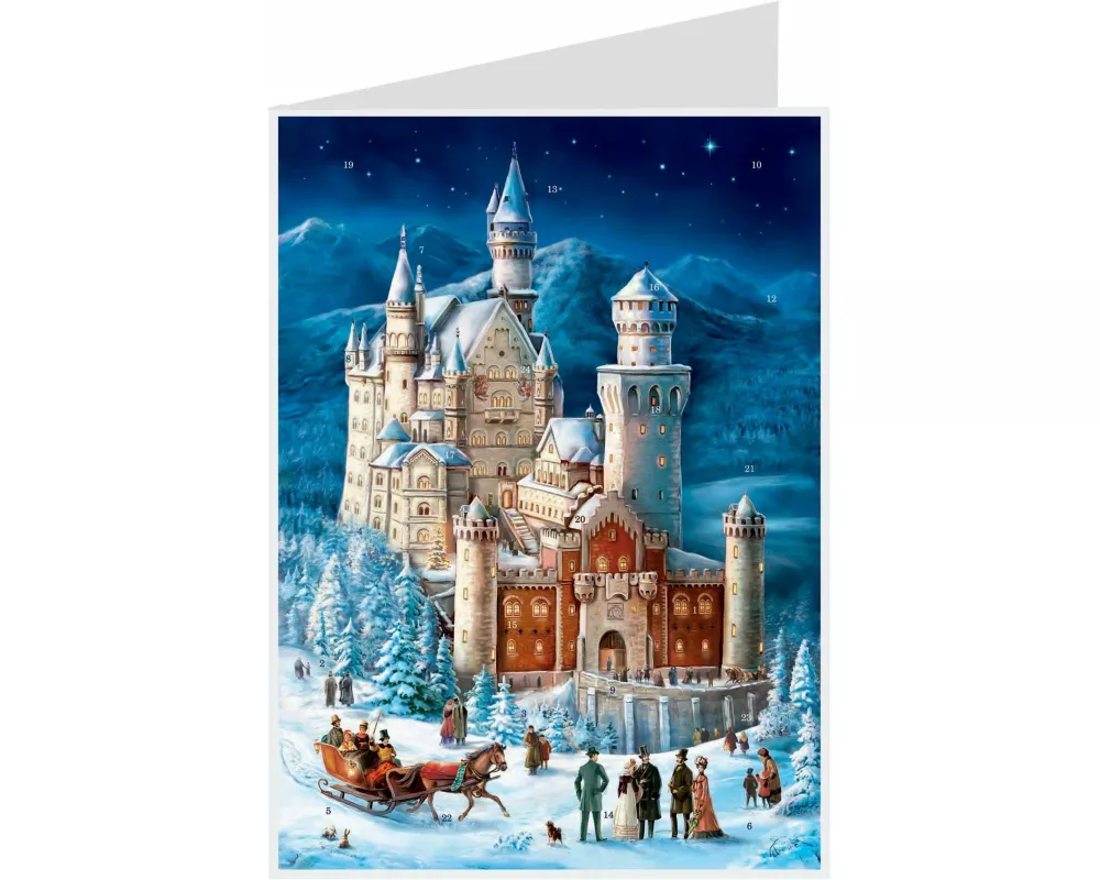 Postkarten- Adventskalender "Neuschwanstein"