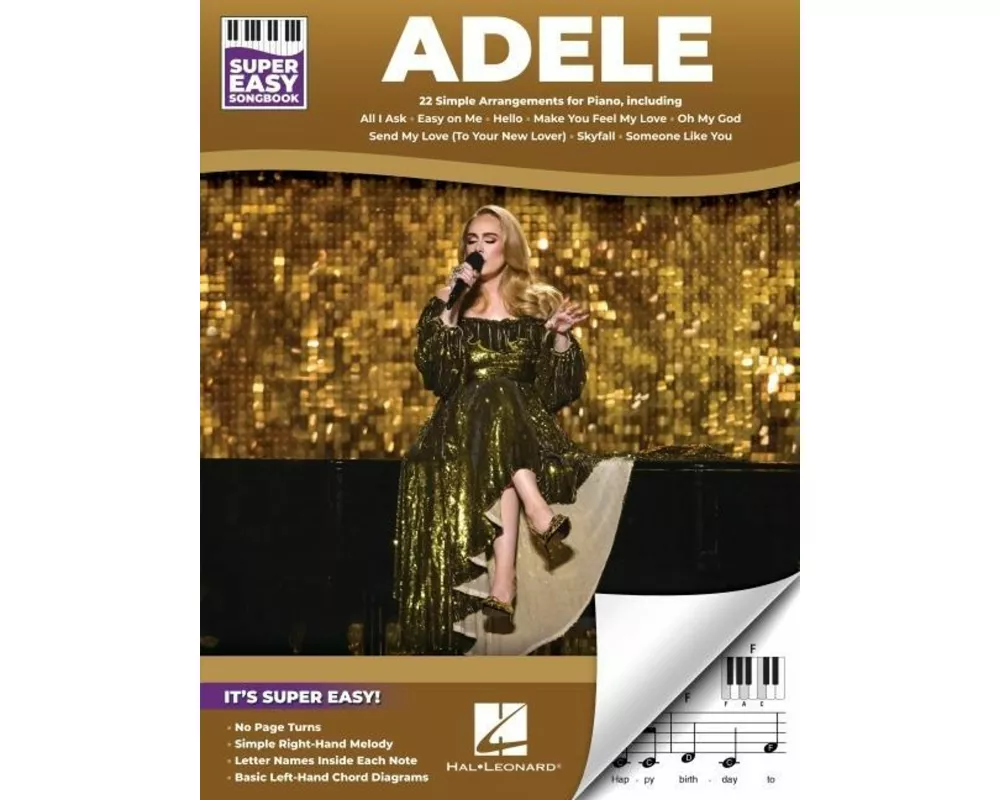 Adele - Super Easy Songbook: 22 Simple Arrangements for Piano with Lyrics