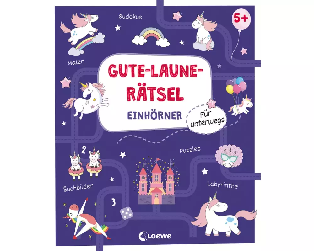 Gute-Laune-Rätsel für unterwegs - Einhörner