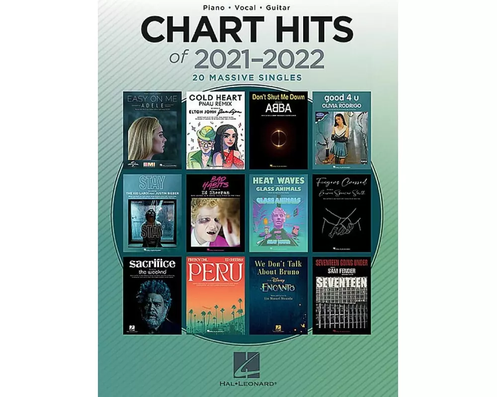 Chart Hits Of 20212022 Piano Vocal & Gui