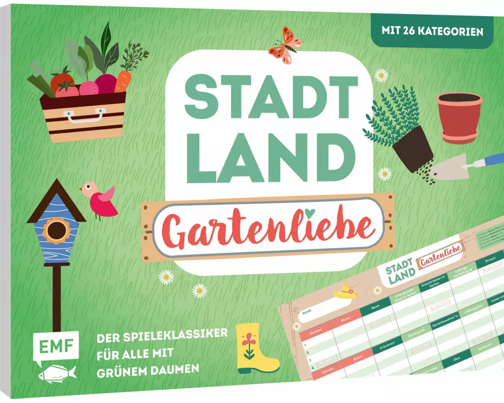 Stadt, Land, Gartenliebe – Der Spieleklassiker für alle mit grünem Daumen