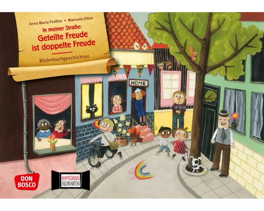In meiner Straße: Geteilte Freude ist doppelte Freude. Kamishibai Bildkartenset