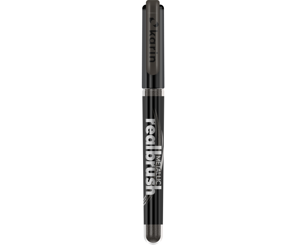 KARIN Real Brush 0.4mm 32Z8510 Metallic, schwarz