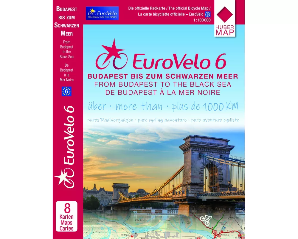EuroVelo6 (Budapest - Schwarzes Meer) 1:100 000