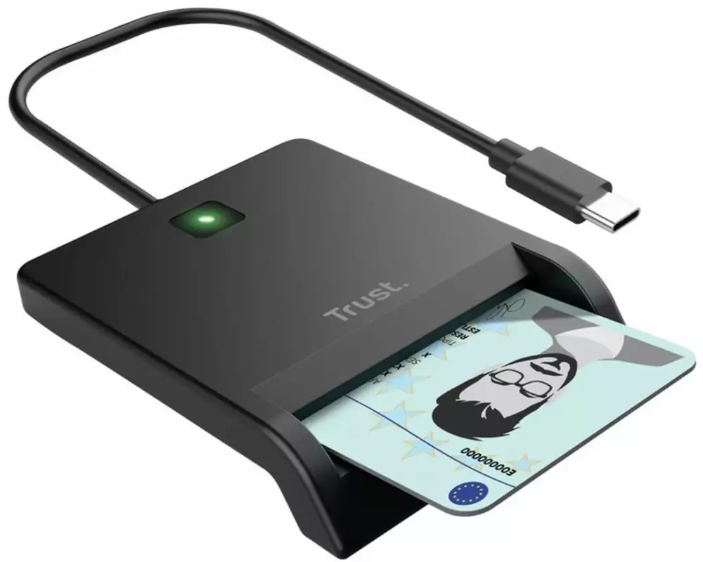 Trust Primo USB-C Smartcard-ID-Lesegerät