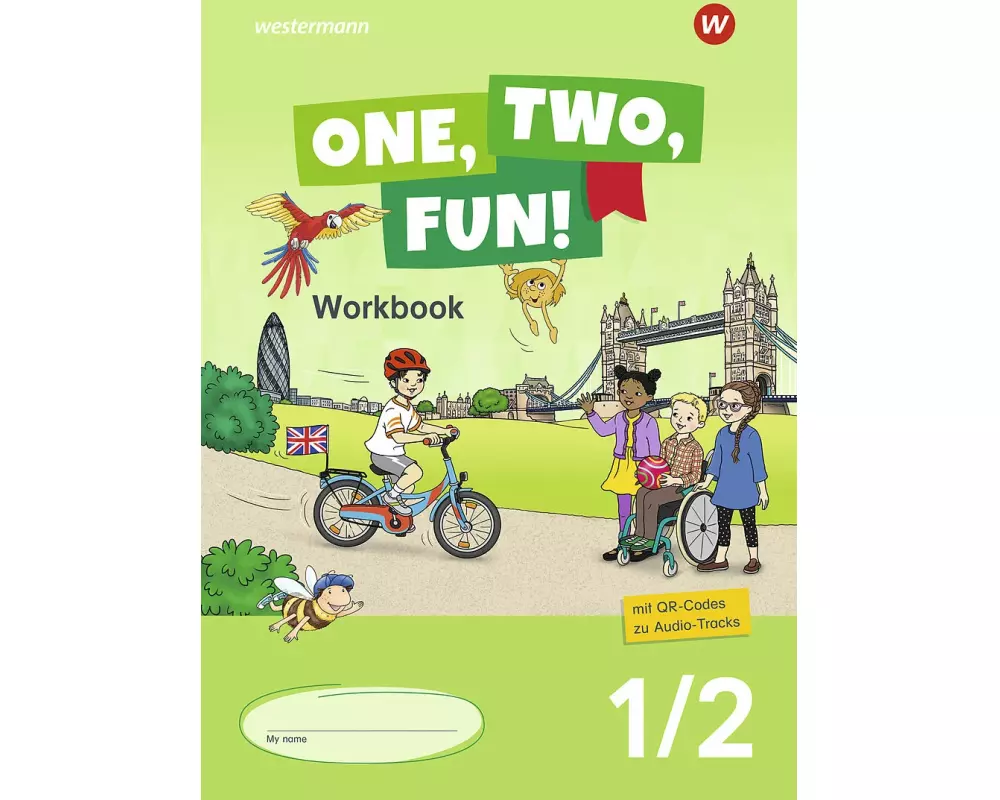 One, two, fun! Workbook 1/2 mit QR-Codes zu Audio-Tracks
