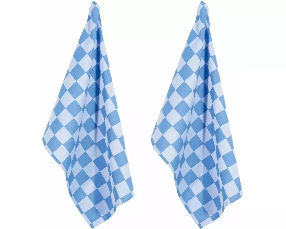 pad Geschirrtuch-Set Chess 2 Stück, Blau