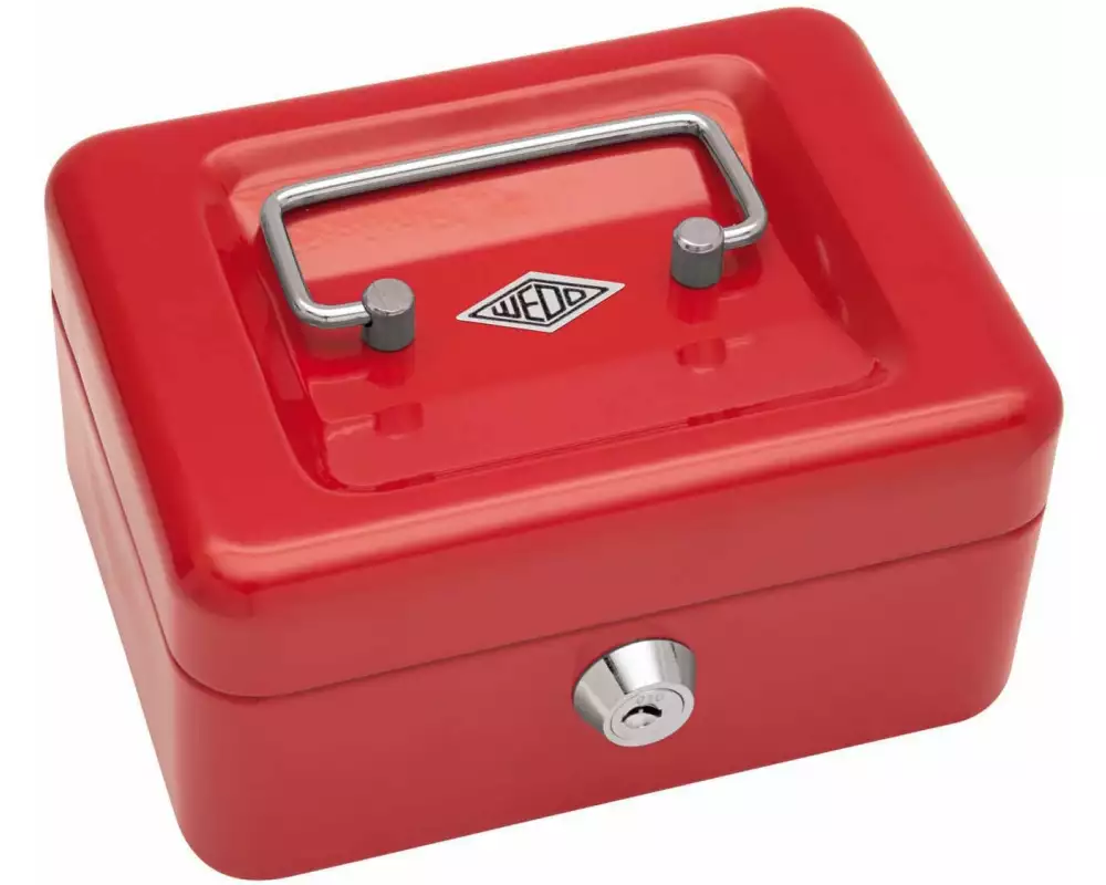 WEDO Geldkassette 5 Fächer, Rot