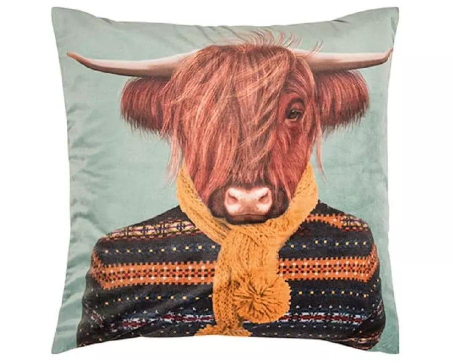 pad Kissenbezug Vacui 45 x 45 cm, Braun/Mint