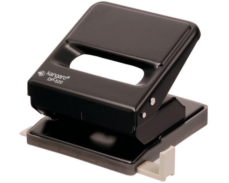 KANGARO Bürolocher DP-520 schwarz 25 Blatt