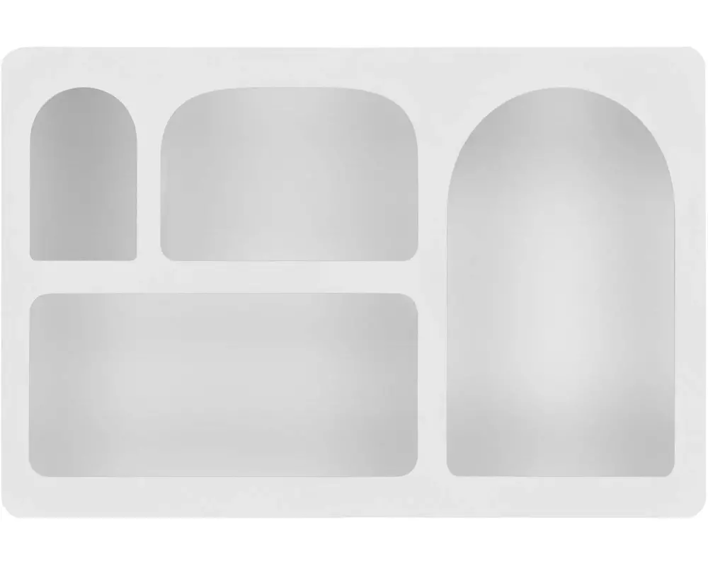 House Nordic Wandregal Bryne 40 x 13 x 60 cm, Weiss