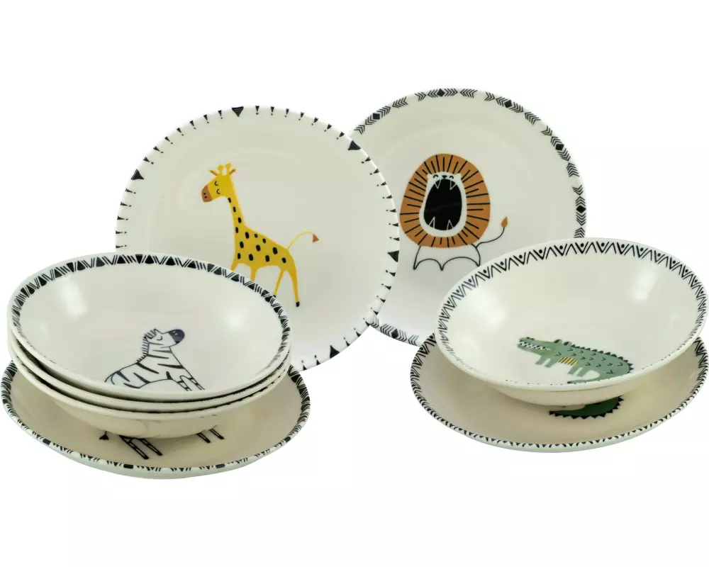 creaTable Safari 8-teilig Steinzeug Bunt