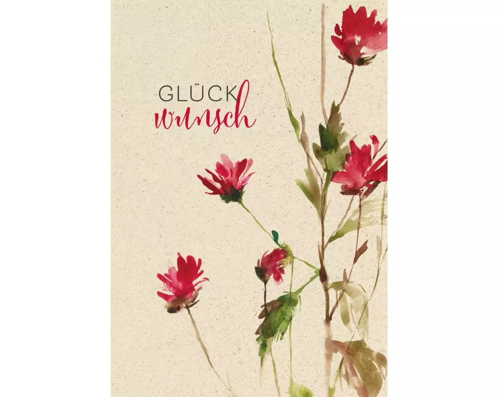 Natur Verlag Geburtstagskarte Blume 17.5 x 12.2 cm