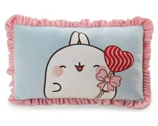 Nici Kissen Molang 43 x 25 cm, Blau
