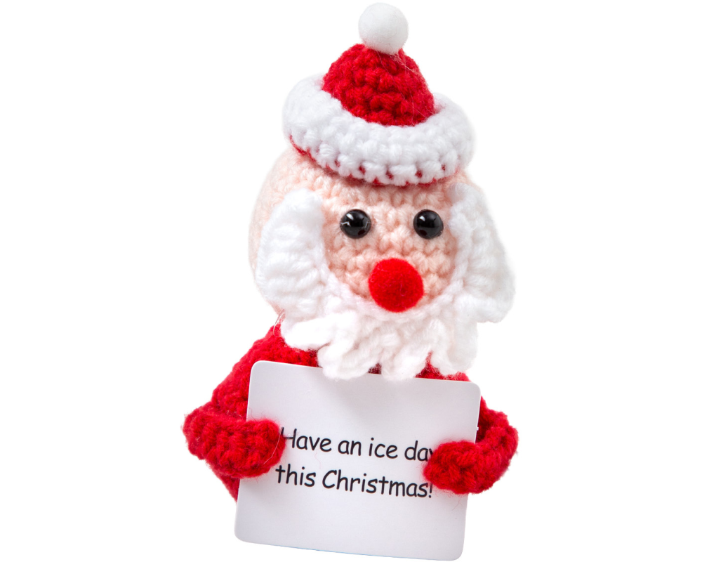 I AM CREATIVE Positive Santa 11.5cm 1000-1719 rot