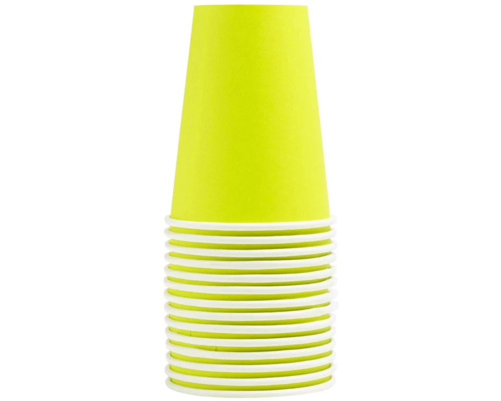 PRO nappe Einwegbecher 2 dl, 15 Stück, Gelb