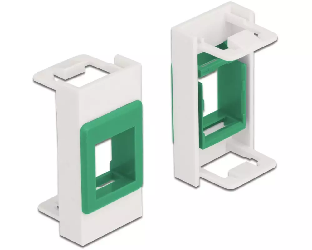 Delock Easy 45 Modul Keystone Halterung weiss / grün