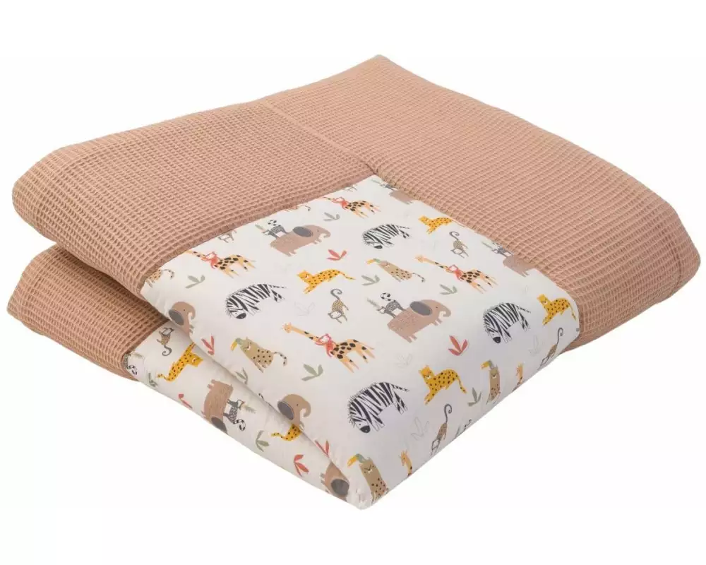 Ullenboom Krabbeldecke Waffelpiqué Sand Savanne 140 x 140 cm