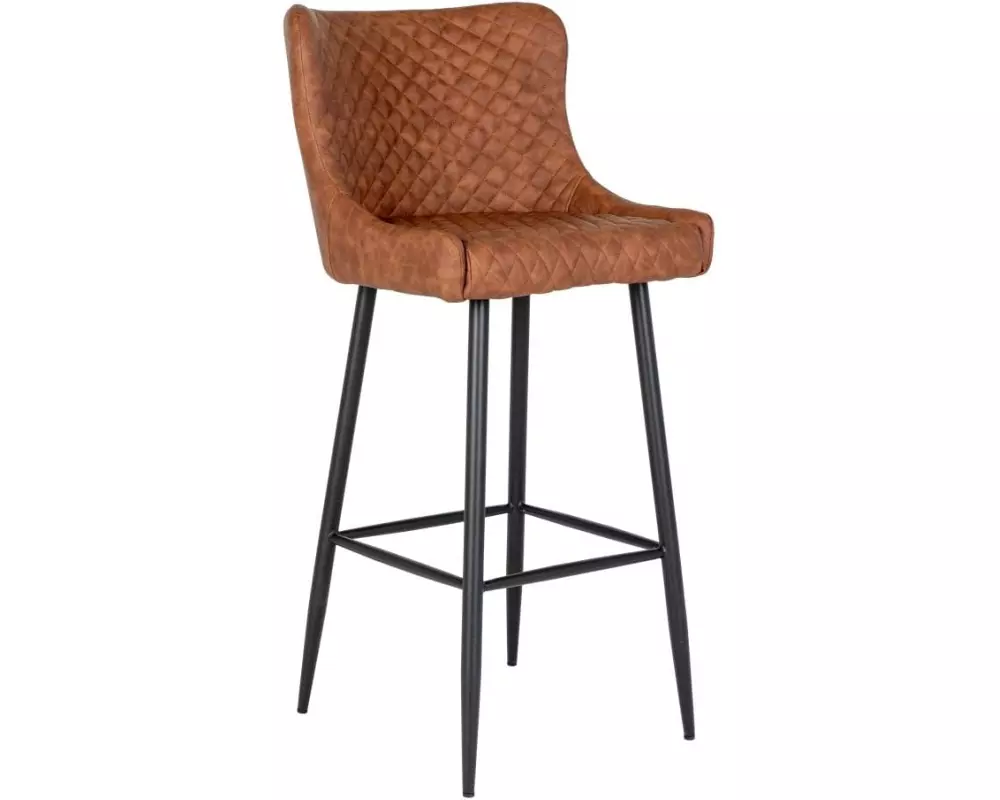 House Nordic Barhocker Dallas 1 Stück, 105 x 56 cm, Braun/Schwarz