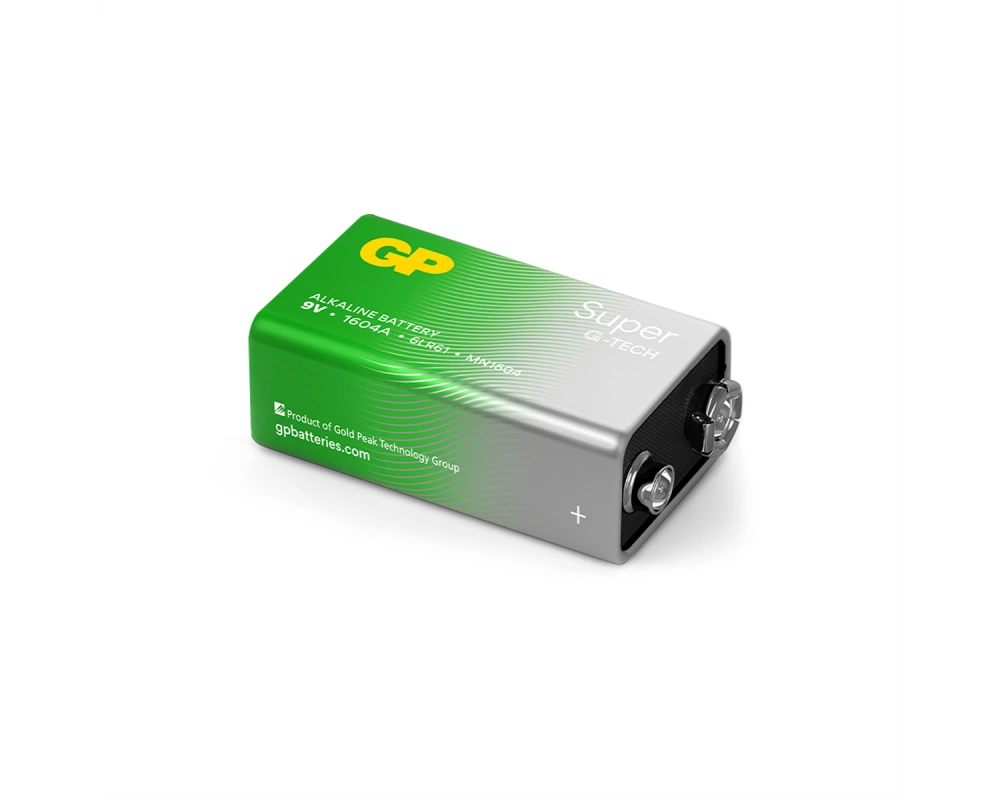 GP Batteries Super Alkaline 9V Block 1x