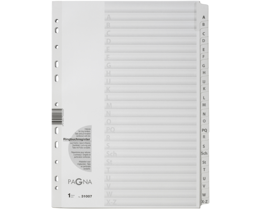 PAGNA Register Karton A4 31007/08 A-Z